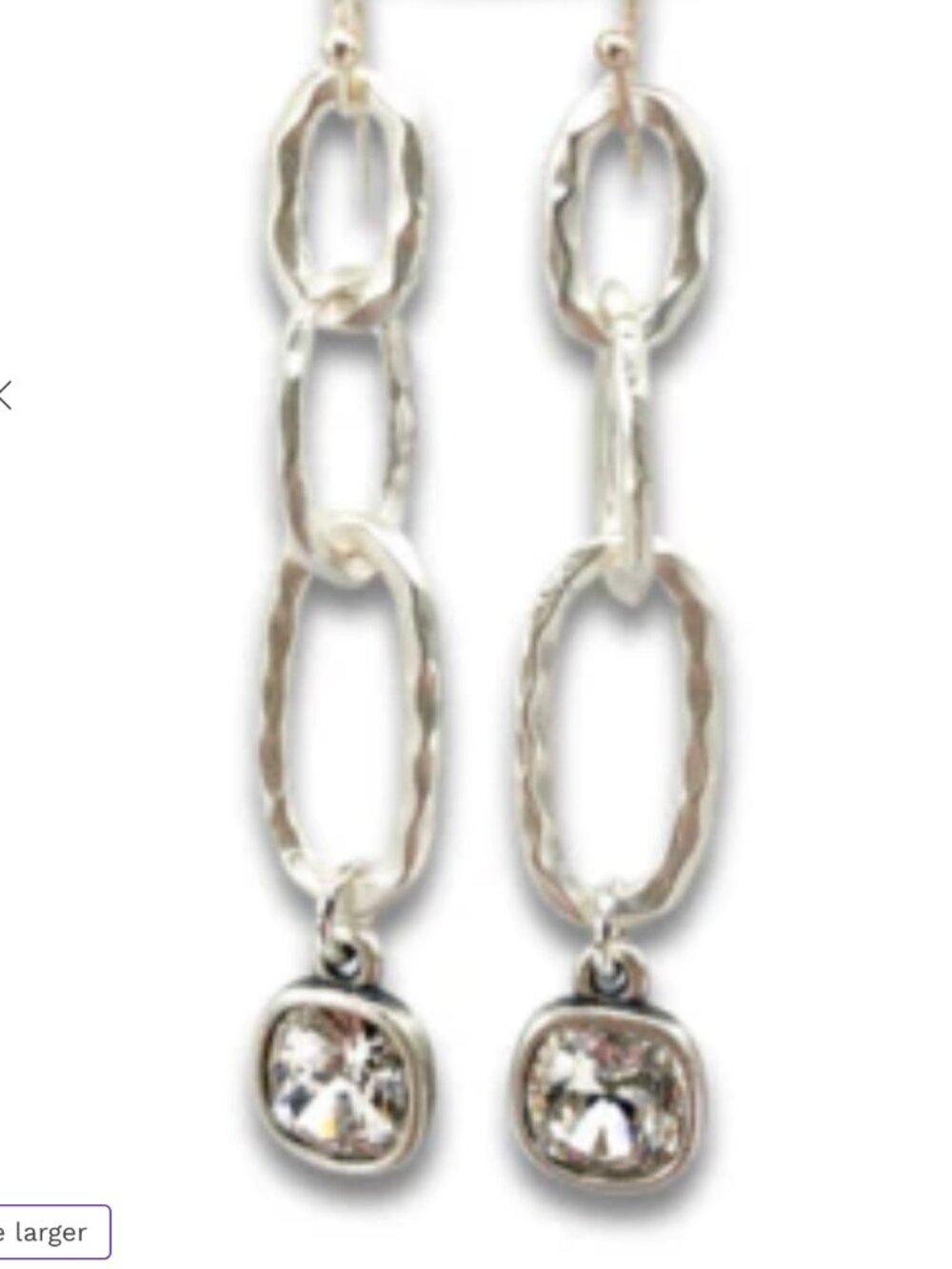 Chain Link Earrings in Silver